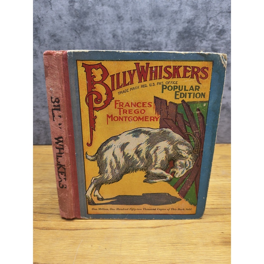 Billy‎ Whiskers Goat Goats Adventures 1902 Children Juvenile Frances Montgomery